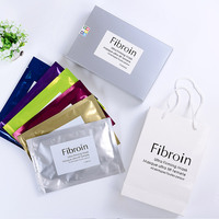 泰国fibroin祛痘蚕丝面膜，深层补水保湿清洁小f面膜玻尿酸12片