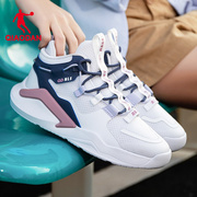 中国乔丹女鞋运动鞋，夏季透气革面防水减震学生，板鞋鞋
