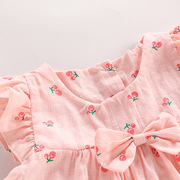 婴童裙子夏天5个月婴儿夏装套装薄款可爱女宝宝纯棉衣服夏季周岁6