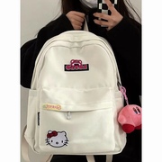 kitty猫书包大容量软妹可爱凯蒂猫背包，日韩校园书包草莓熊双肩(熊双肩)包