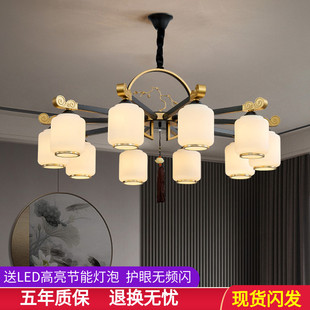 新中式吊灯客厅灯，仿古复式楼现代中国风饭店，酒店包间餐厅包厢灯具