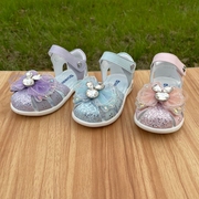 斯乃纳童鞋24夏季SP420818女童凉鞋儿童包头女孩软底亮灯鞋子