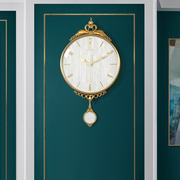 创意时尚轻奢风挂墙挂钟客厅钟表家用现代简约艺术免打孔装饰挂表