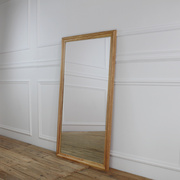 纯实木穿衣镜进口白橡木试衣镜壁挂式全身镜子装饰镜北欧简约家具