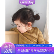 Livia Joy 儿童毛衣宝宝春款毛衣坑条打底毛衣针织衫羊绒衫童装