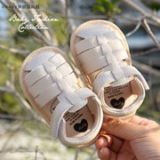 0-1岁新生婴儿不掉鞋夏季3-七八9-12个月男女宝宝学步鞋软底凉鞋
