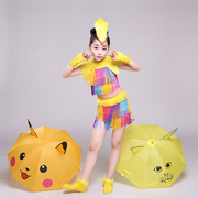 儿童动物舞蹈服小荷风采时尚小鸡表演服装小鸡演出服伞女