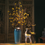 陶瓷大号花瓶新中式客厅插花仿真花摆件茶室玄关禅意装饰品