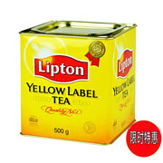 Lipton立顿港式红茶粉小黄罐装500克斯里兰卡锡兰红茶商用原材料