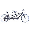 销双人自行车山地亲子自行车休闲高碳钢车架变速车情侣双人骑行厂