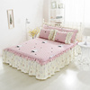韩式卡通纯棉床罩夹棉儿童床，裙单件全棉，床裙加厚床盖1.2米1.5m1.8