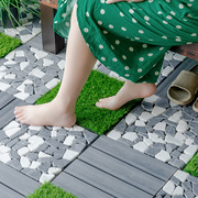 二代木塑塑木地板共挤防水地板户外阳台花园庭院地面室外改造