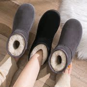 雪地靴女短筒2024冬季雪地，棉鞋加绒加厚面包，鞋防滑保暖女靴子