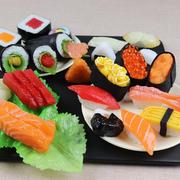 仿真寿司模型食品玩具日式手卷食物拍摄摆设装饰道具三文鱼虾料理