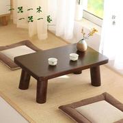 日式简约飘窗小茶几圆形实木窗台，桌家用榻榻米，小桌子坐地矮桌炕桌