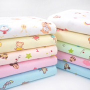 全棉卡通布料新生儿尿布纯棉，可洗双层宝宝，棉布料针织布婴儿尿介子