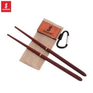 漂途户外野营餐具旅行便携折叠筷子实木筷子筷收纳便携袋装