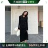 日本直邮Zoe Jenko V 领罗纹针织连衣裙 9022（黑色）长袖