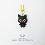 可爱黑色猫咪挂件卡通钥匙扣个性创意礼物挂饰包包饰品