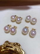 简约精致珍珠耳夹点缀高品质珍珠镶嵌 10-11mm天然淡水珍珠饰品女