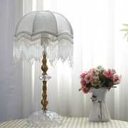 创意法式田园装饰台灯结婚卧室，温馨床头灯公主，风调光美式乡村灯具