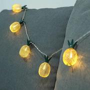 led菠萝灯串铁艺电池，ins彩灯户外节日，装饰灯卧室圣诞灯饰