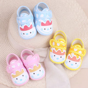 春秋季宝宝护脚步前鞋0-6-12个月婴儿软底鞋儿童不掉鞋学步鞋薄款