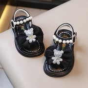 夏季女童宝宝凉鞋软底婴儿，学步鞋公主0-1一岁3小女孩小童防滑皮鞋