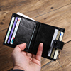 男士真皮钱包卡包一体，大容量多卡位超薄短款迷你零钱包多功能卡夹