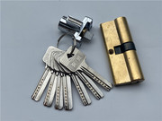老式不锈钢门对锁 大把锁对锁头大拇指按拉手铝合金玻璃门锁芯