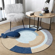 圆形地毯现代简约北欧吊篮，垫圆形地垫，电脑椅垫转椅垫卧室床边地毯