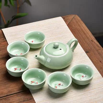 茶具茶杯陶瓷复古精美花茶壶小容量北欧简单茶道杯裂纹冰裂纹小型|ruв категории посуда, чайный сервиз, набор чайный сервиз - от Buy2taobao.com для оказания профессиональной услуги покупки агента Taobao