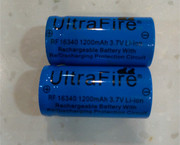 16340充电锂电池，cr123a电池1200mah3.7v带保护板