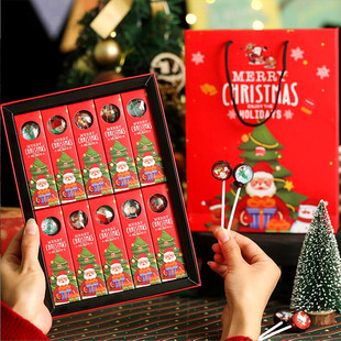 星球空圣诞节创意圣诞星空，棒棒糖果10支礼盒装圣诞老人糖果礼物