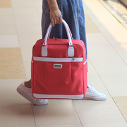 中小容量手提旅行包女防水斜挎行李袋，可套拉杆旅游登机出差可折叠