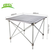 兄弟BRS-Z31/32户外自驾铝合金折叠桌野营便携折叠桌子可升降高度