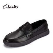 clarks其乐男士软底一脚蹬，乐福鞋真皮透气平底舒适开车鞋简约单鞋