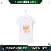 香港直邮Karl Lagerfeld 猫咪亮片T恤 Z15233