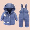 宝宝羽绒服男童套装洋气加厚小童1-3岁婴儿冬装儿童外套反季