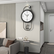 北欧钟表客厅简约个性创意，时钟高级感挂墙家用玄关背景装饰画挂钟