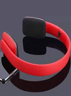适用手机蓝牙复古大耳罩头戴式重低音续航低音炮耳机红色运动音乐