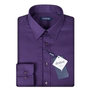 雅戈尔保暖衬衫长袖男紫色加绒加厚宽松冬季中年，休闲男衬衣115156