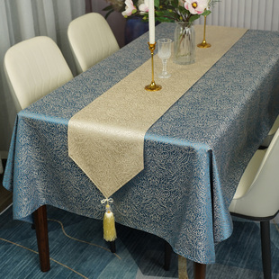 梦中情人桌布布艺简约现代餐桌垫布北欧式轻奢台布长方形茶几盖布