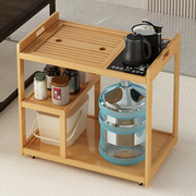 移动小茶桌带轮方形茶几客厅，家用茶道套装茶台一体自动上水边柜