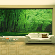 大自然风景绿竹林竹子简约3d大型壁纸壁画客厅，沙发卧室5d背景墙纸