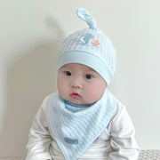新生儿帽子夏季宝宝薄款胎帽0一6月婴儿囟门帽薄款透气初生儿帽子