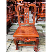 老挝大红酸枝椅子小官帽椅靠背缅花凳椅家用凳子小孩餐椅红木家i.