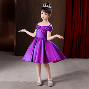 女童六一演出服儿童礼服，公主裙生日，短款小女孩主持人钢琴演奏礼服