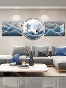 客厅装饰画福禄双全壁画现代轻奢大气三联画寓意好沙发背景墙挂画