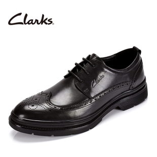 clarks其乐正装男鞋英伦风复古布洛克雕花皮鞋系带防滑商务休闲鞋